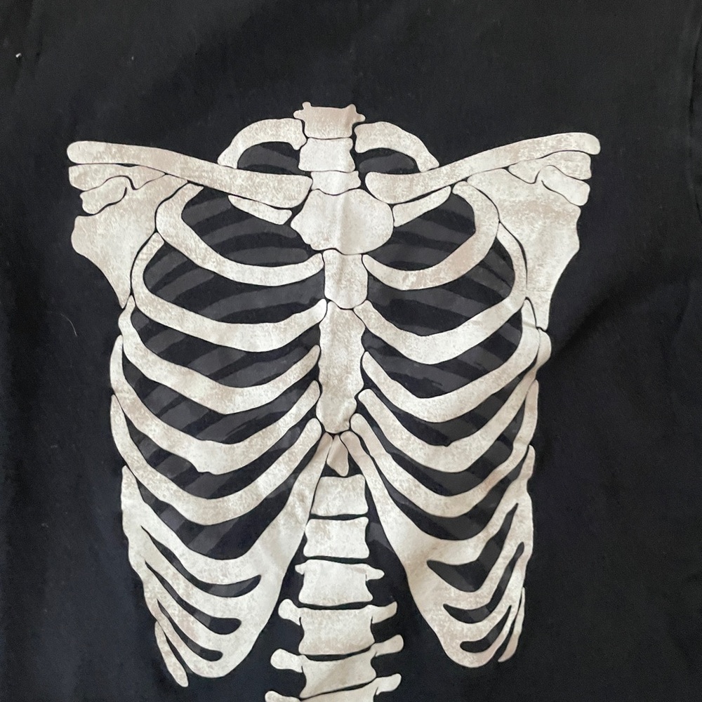 Kids Osh Kosh Black Skeleton Long Sleeve Shirt Size 8 - Picture 3 of 4